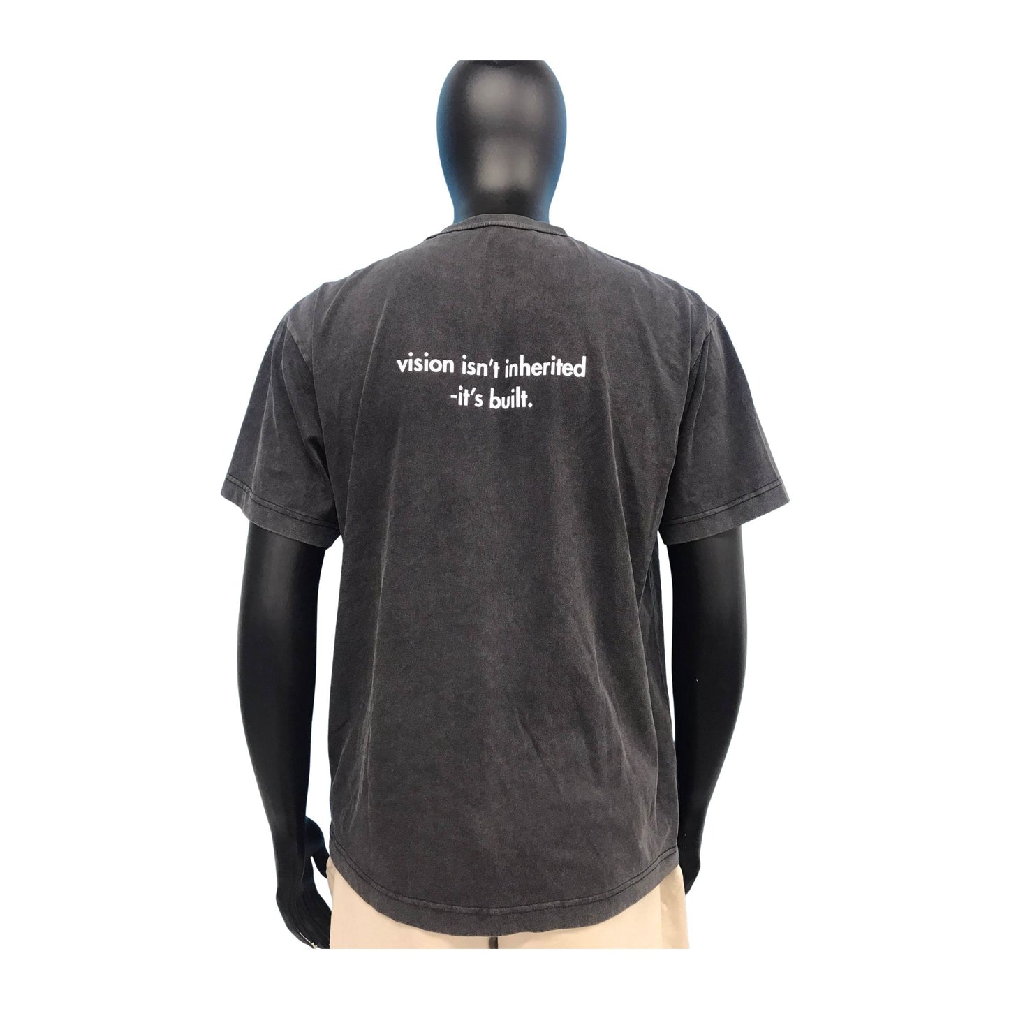 The “Origin” Tee — BLACK/ACID-WASH