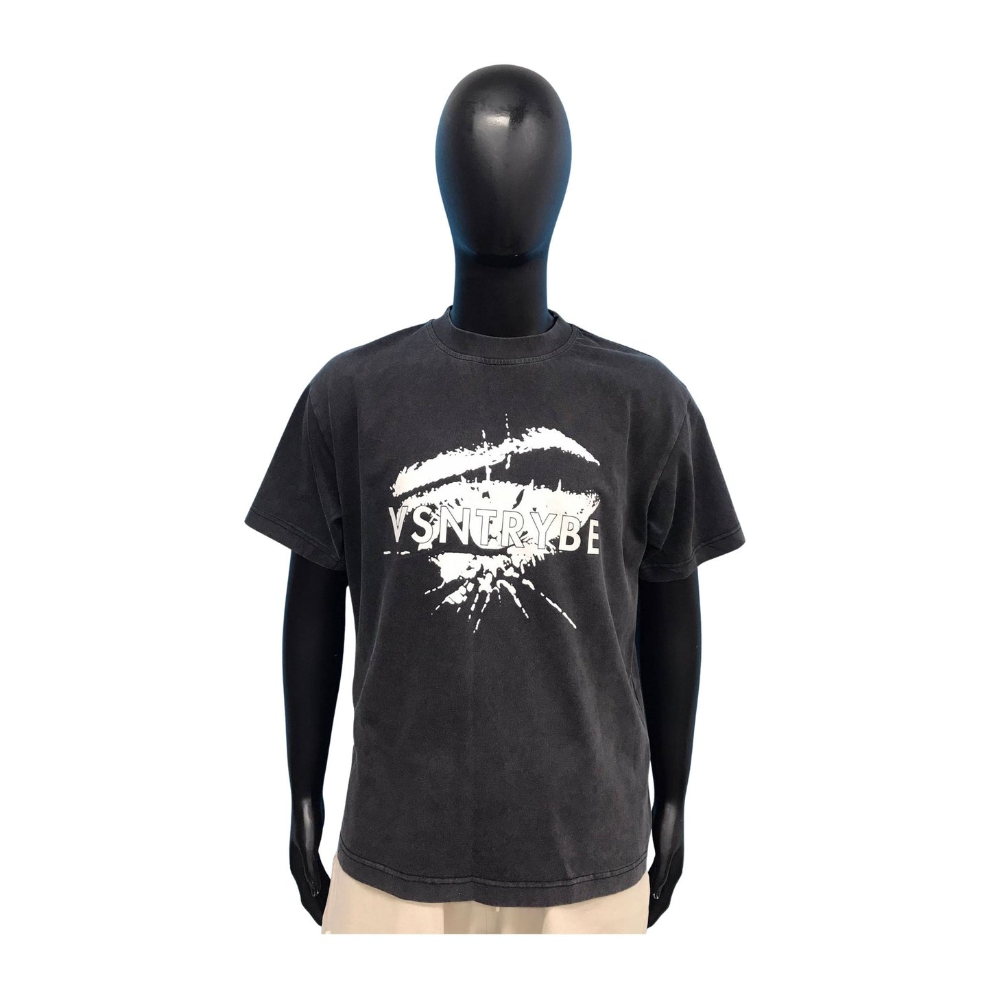 The “Origin” Tee — BLACK/ACID-WASH