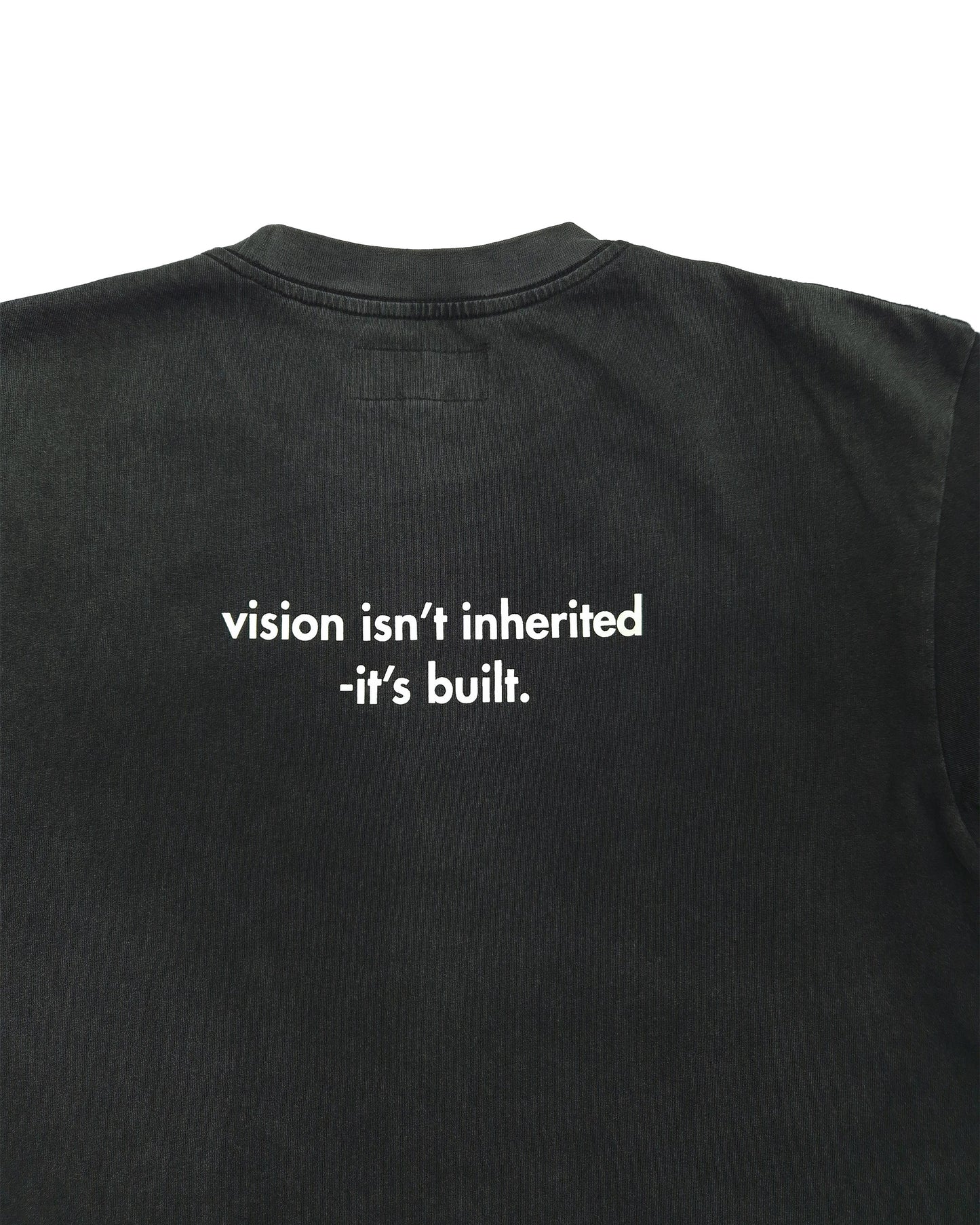 The “Origin” Tee — BLACK/ACID-WASH