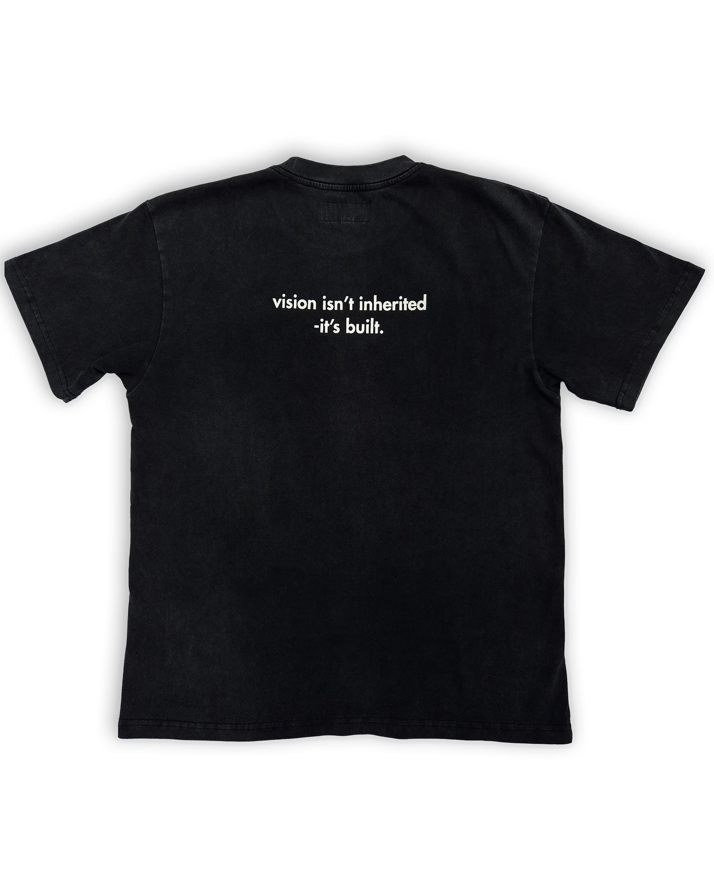 The “Origin” Tee — BLACK/ACID-WASH
