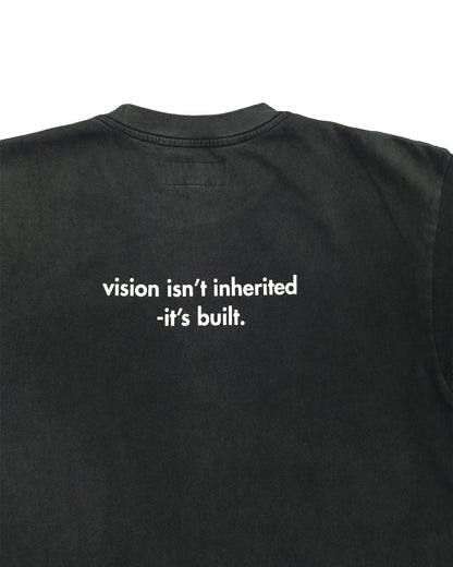 The “Origin” Tee — BLACK/ACID-WASH