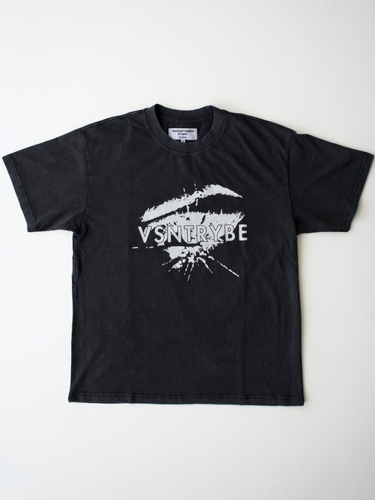 The “Origin” Tee — BLACK/ACID-WASH