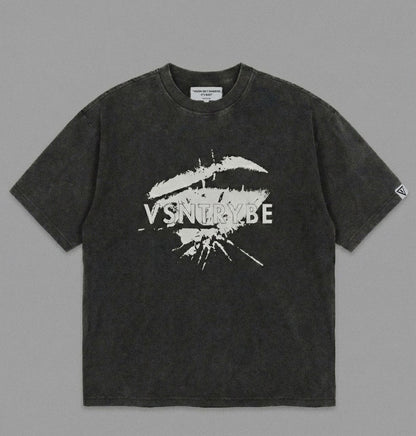 The “Origin” Tee — BLACK/ACID-WASH