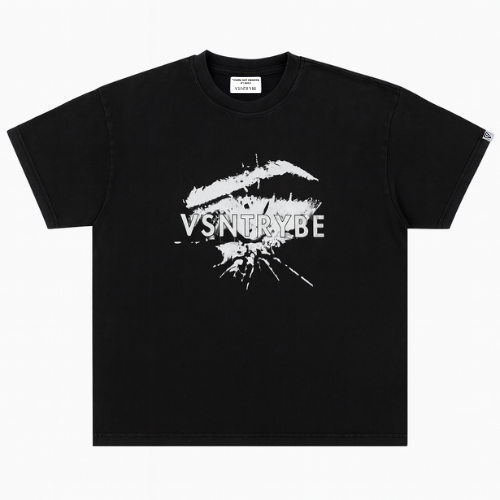 The “Origin” Tee — BLACK/ACID-WASH