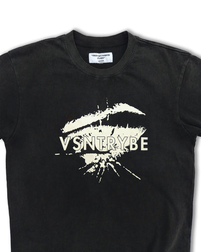 The “Origin” Tee — BLACK/ACID-WASH
